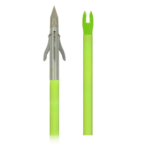 Muzzy Iron 3 Blade Fish Point w- Chartreuse Arrow