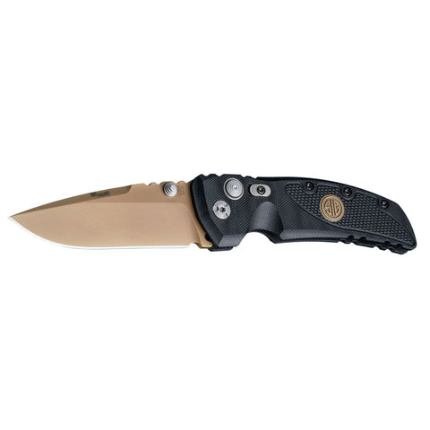 Hogue EX01 3.5 in Sig Emp Scorp Fold Drop Pt G10 Black