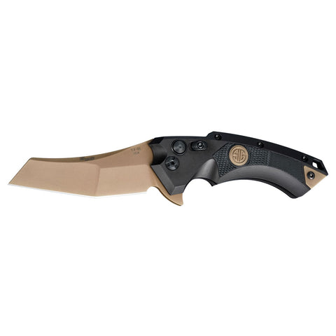 Hogue X5 3.5in Sig Emp Scorp Fold Wharncliffe Alum Black G10