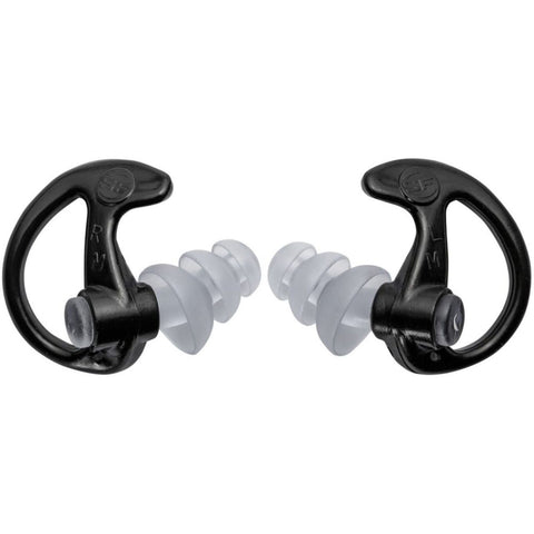 SureFire Triple Flanged Full Block Earplugs Med 25 Pr Black