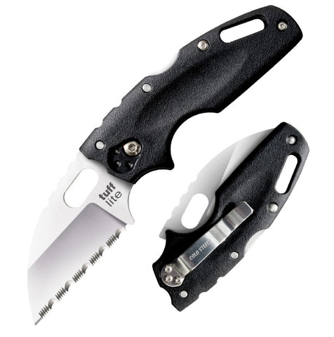 Cold Steel Tuff Lite Folder 2.5in Serrated Blk Polymer Hndl