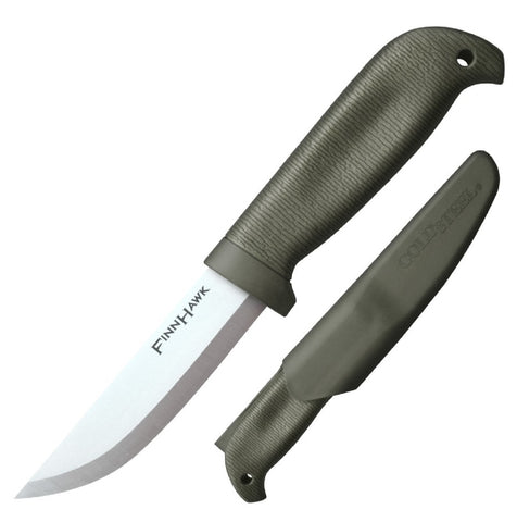 Cold Steel Finn Hawk Fixed Blade 4.0 in Plain Green Polymer