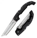 Cold Steels XL Voyager Folder 5.5 in Serrated Blade Griv-Ex