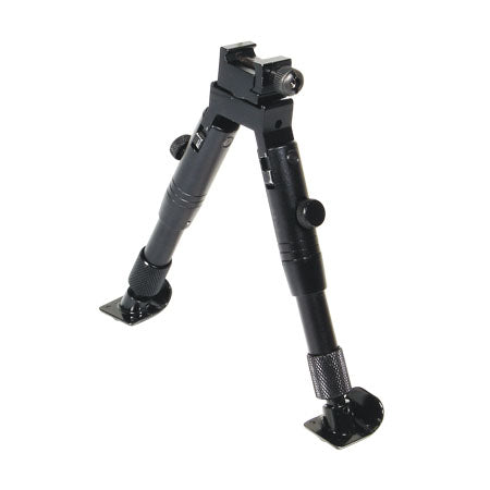 Leapers UTG Shooters SWAT Bipod RubberFeet 6.2-6.7in Cntr Ht
